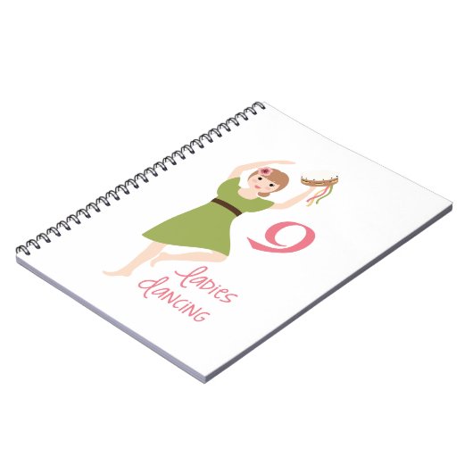 9 Dames dansen Notitieboek (Linkerzijde)