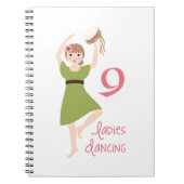 9 Dames dansen Notitieboek (Voorkant)