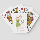 9 Dames dansen Pokerkaarten (Achterkant)