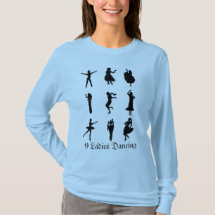 9 Dames dansen T-shirt