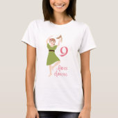 9 Dames dansen T-shirt (Voorkant)