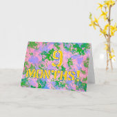 9 de Kaart maanden van de Verjaardag/van het (Gele Bloem)