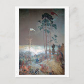 #9 De vergadering in Krizky, Mucha Briefkaart (Voorkant)