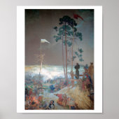 #9 De vergadering in Krizky, Mucha Poster (Voorkant)