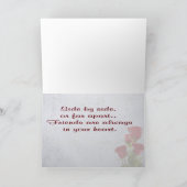 9. De vrienden zijn altijd in Uw Hart Feestdagen Kaart (Binnen)