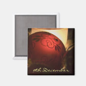 9 december · Bauble · Magneet (Voorkant / Achterkant)
