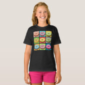 9 donut smaken t-shirt (Voorkant volledig)