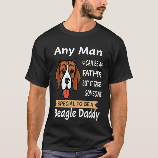 9 Elke man - Beagle Daddy 43 T-shirt (Voorkant)