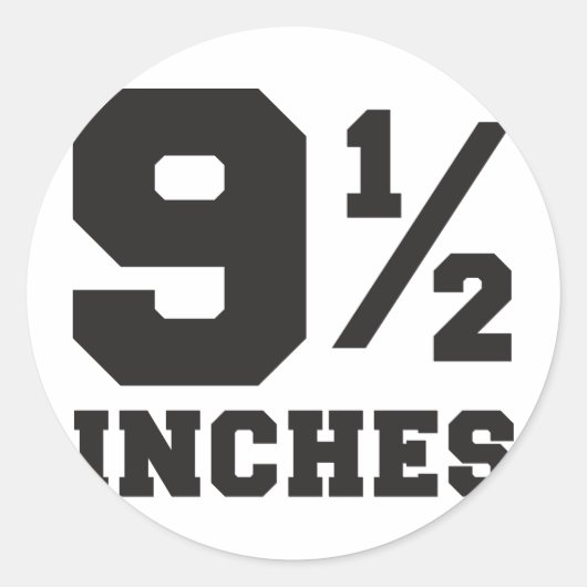 9 en een halve inch 9 1/2 ronde sticker (Voorkant)