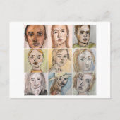 9 faces (Number 3) Postcard Briefkaart (Voorkant)