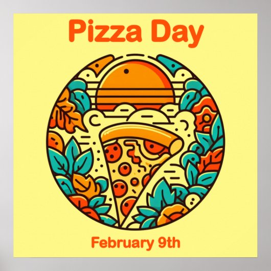 9 feb - Pizzadag Poster (Voorkant)