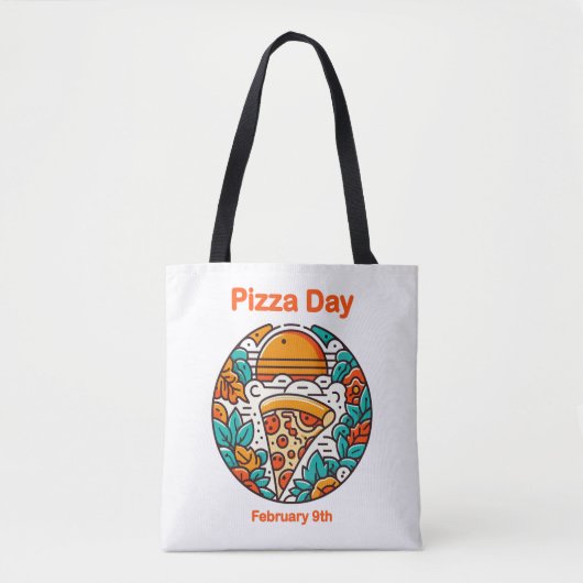 9 feb - Pizzadag Tote Bag (Voorkant)