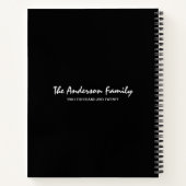 9 Foto Collage Aangepaste tekst Familie is Alles Notitieboek (Achterkant)