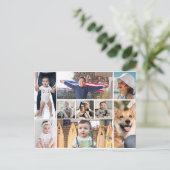 9 foto collage briefkaart (Staand voorkant)