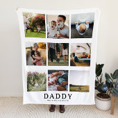 9 Foto Collage Dad Deken | Vaderdag