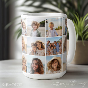 9 Foto Collage - Dezelfde Foto's Aan Beide Kanten Koffiemok