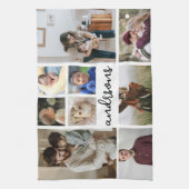 9 Foto Collage Familie Keuken Handdoeken (Verticaal)