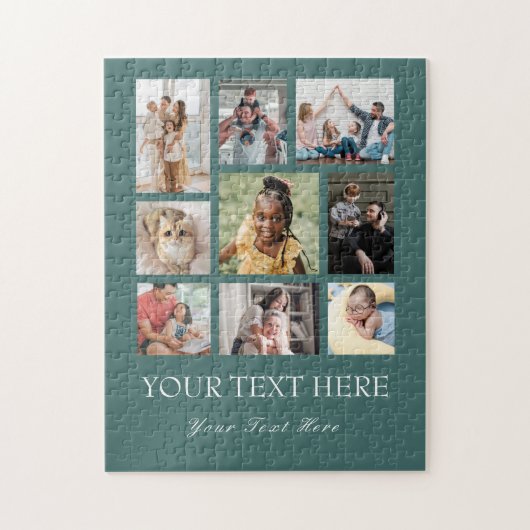 9 foto collage familie puzzel (Verticaal)