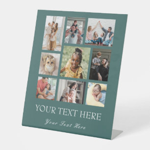 9 Foto Collage familie voetstuk teken Reclamebord Met Voetstuk