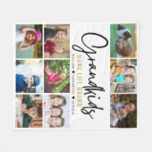 9 Foto-collage kleinkinderen maken het leven grove Fleece Deken (Voorkant (Horizontaal))