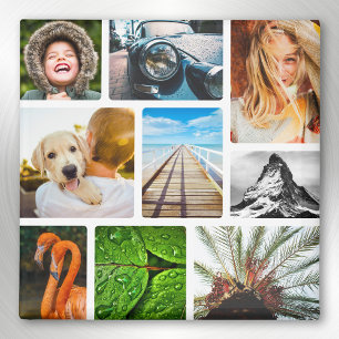 9 Foto Collage Magnet Sjabloon White omgeven