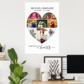 9 Foto Collage Memorial Funeral Poster (Thuiskantoor)