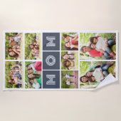 9 Foto Collage Moeder Moederdag Strandlaken (Voorkant)