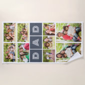 9 Foto Collage Pa Vaderdag Strandlaken (Voorkant)