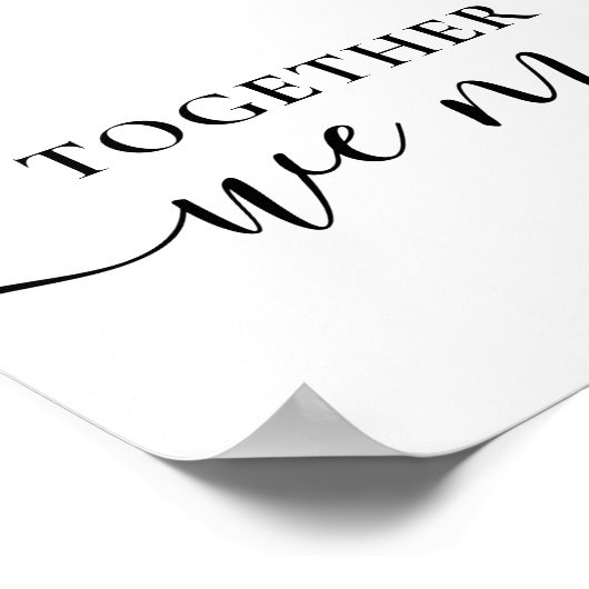 9 Foto-collage samen met gepersonaliseerd hart Poster (Hoek)