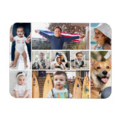 9 foto collage voor mam magneet (Horizontaal)