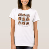 9 foto-collage - Zwart en Wit T-shirt (Voorkant)