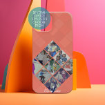 9 Foto Diamond Pattern Collage Coral terra cotta Samsung Galaxy Hoesje<br><div class="desc">Een collage van 9 foto's in een diamantvormig raster om vele foto's van het afgelopen jaar te benadrukken. Het fotonet is inbegrepen met een lijn van tekst - een groot funky handgeschreven manuscript. De achtergrond is koraal en shades of terra cotta</div>