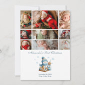 9 Foto Eerste Kerstaankondiging Feestdagenkaart (Voorkant)