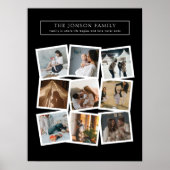 9 Foto familiec collage Poster (Voorkant)