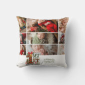 9 Foto geplaatst Eerste kerst Kussen (Voorkant)