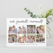 9 Foto kerstKaart | Onze favoriete momenten (Staand voorkant)