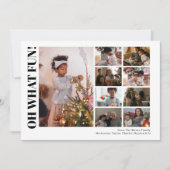 9 foto Oh wat een leuke kerst Feestdagenkaart (Voorkant)