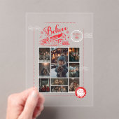 9 Foto Polar Express Kerstkaart Acryl Uitnodigingen (Insitu (Draagbaar))