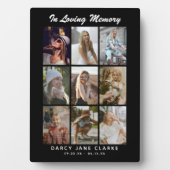 9 Foto-raster 'In Liefdevolle Herinnering' Gedenkt Fotoplaat (voorkant)