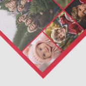 9 Foto Retro Kerstmis Rode Vrede en Liefde Tissuepapier (Detail)