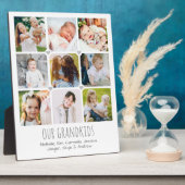 9-foto’s van de persoonlijke grootouders fotoplaat (Zijkant)