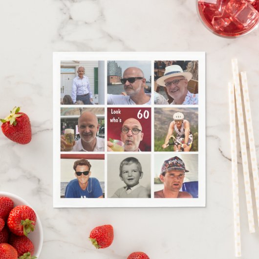 9 foto Verjaardag servet (Insitu)