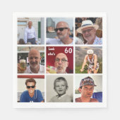 9 foto Verjaardag servet (Voorkant)