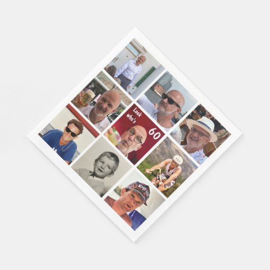 9 foto Verjaardag servet (Hoek)