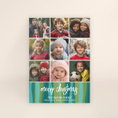 9 Foto - Vrolijk kerstfeest - Abstracte golven 202 Feestdagenkaart