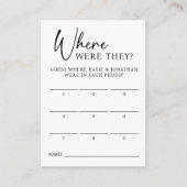 9 foto waar waren ze spel raden Kaart Notitiekaartje (Voorkant)