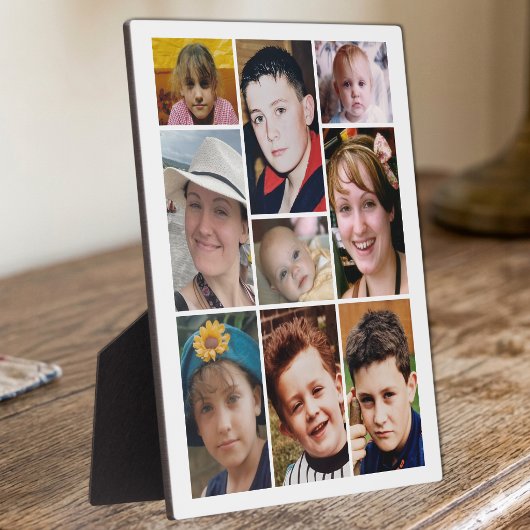 9 foto witte display fotoplaat