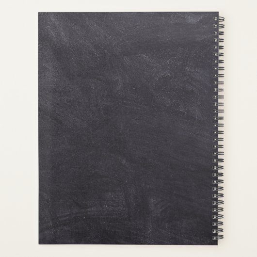 9 Fotocollage Aangepaste Naam Krijtbord Planner (Achterkant)