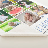 9 Fotocollage met de namen van uw kleinkinderen |  Sherpa Deken (3/4)