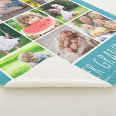 9 Fotocollage met namen van kleinkinderen | Turkoo Sherpa Deken (3/4)